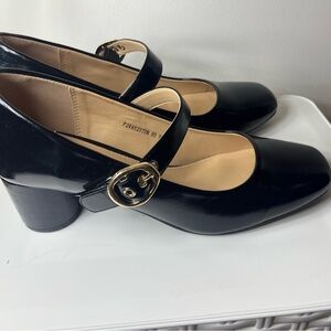 Elegant Black Mary Jane Heels